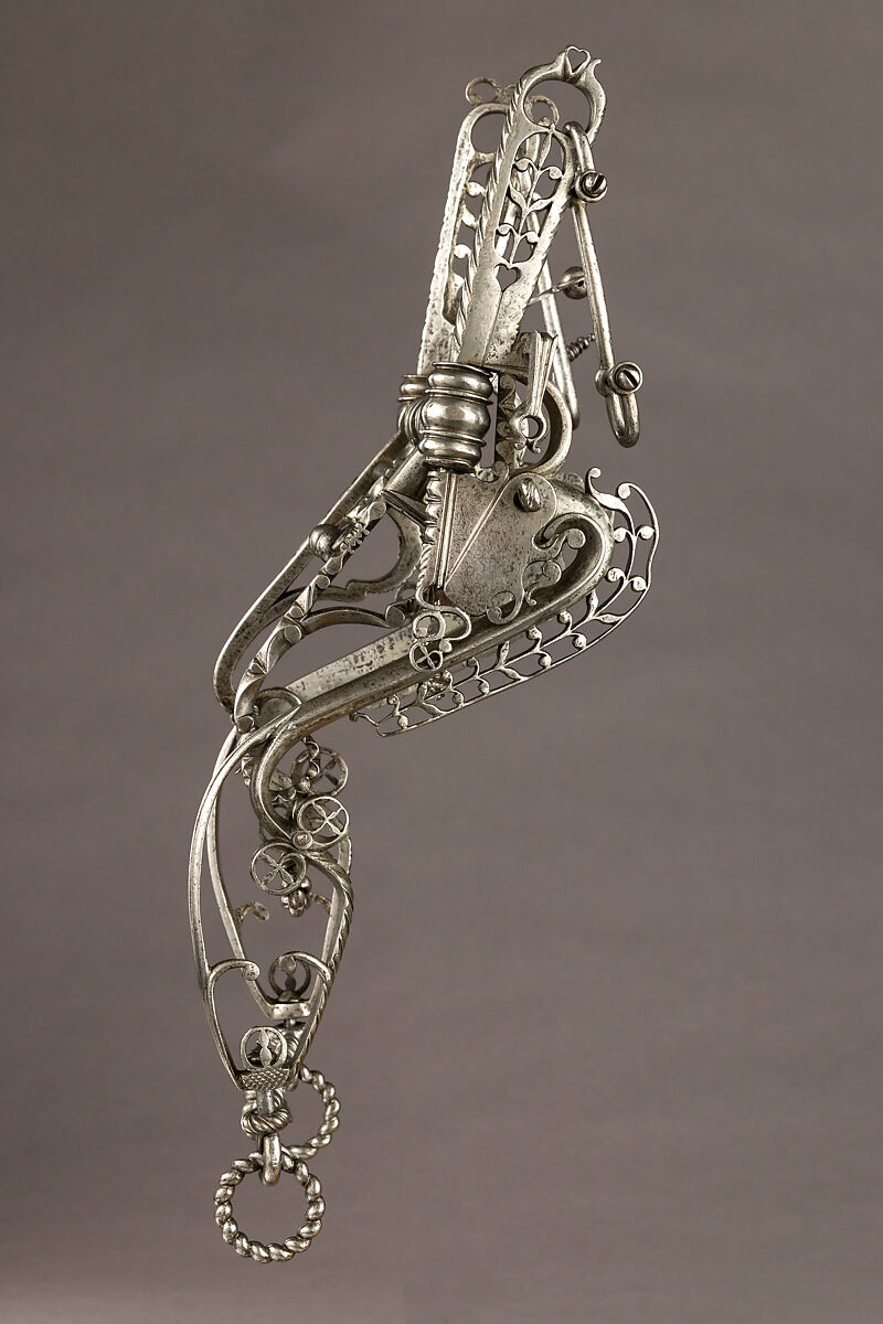 Double Curb Bit, Iron alloy, tin, South German