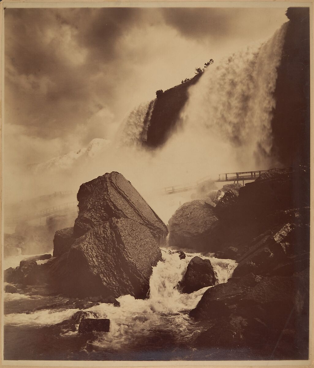 Niagara Falls, George Barker (American (born Canada), 1844–1894), Albumen silver print from glass negative 