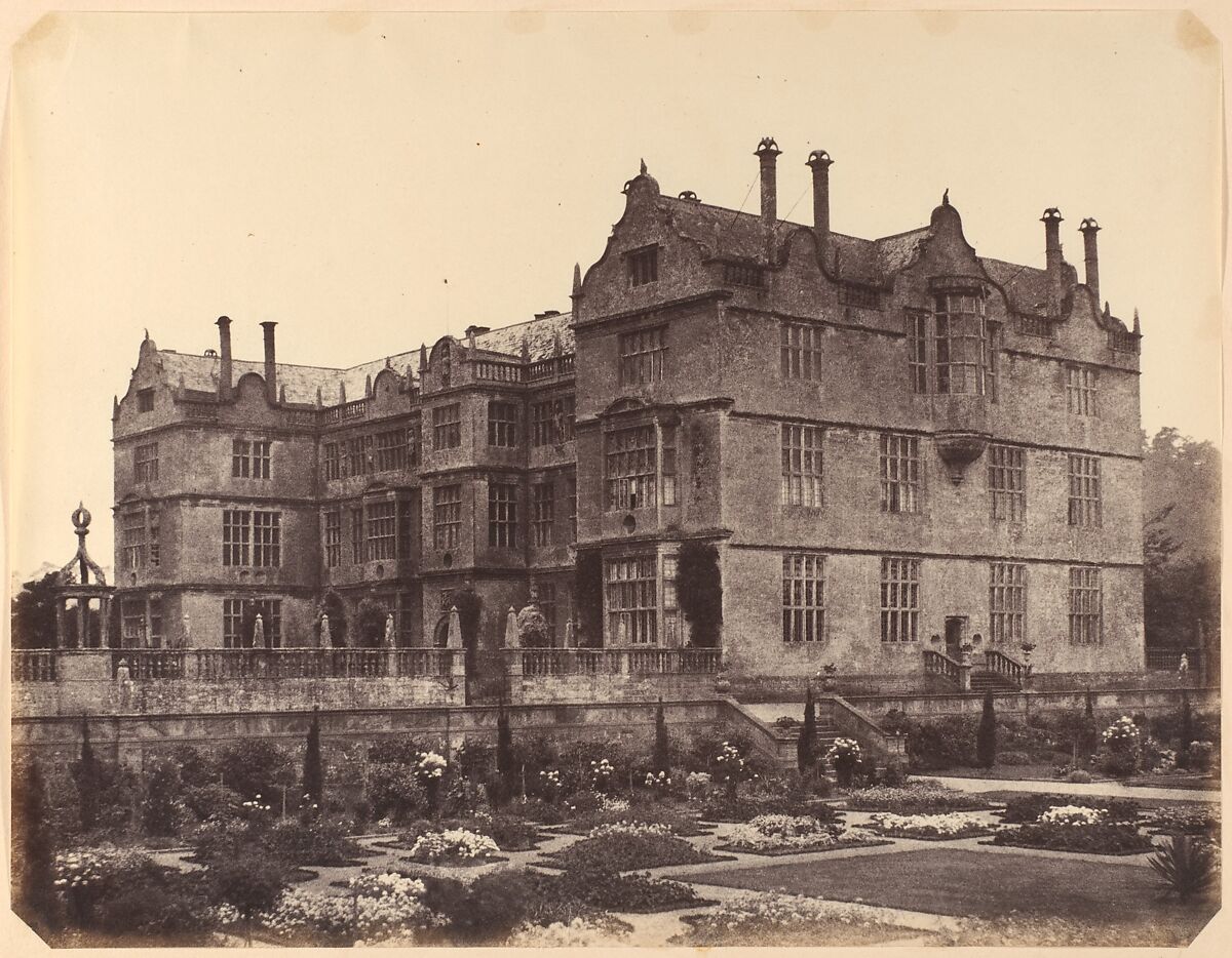 Montacute House near Yeovil, Alfred Capel Cure (British, 1826–1896), Albumen silver print from paper negatives 