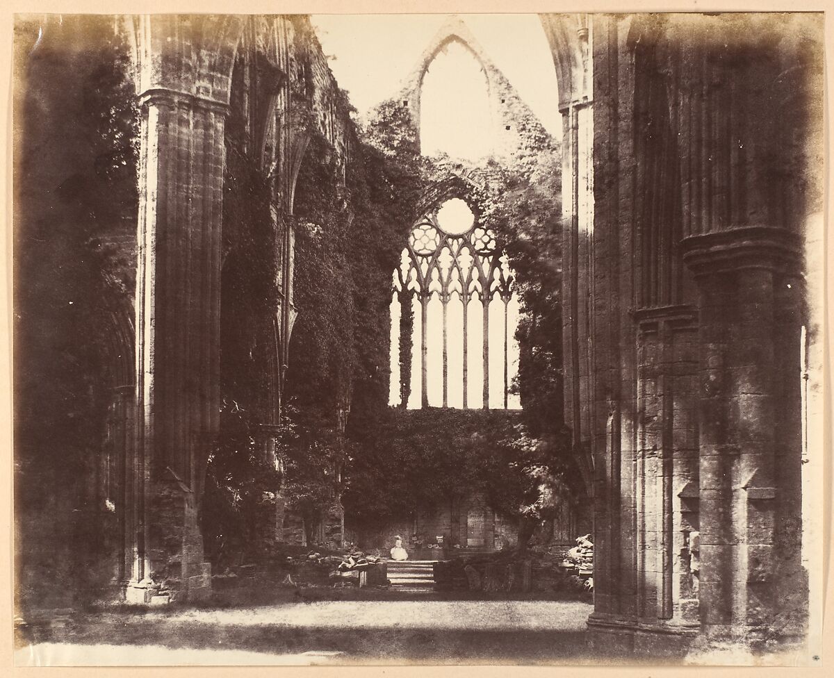 Interior, Tintern, Alfred Capel Cure (British, 1826–1896), Albumen silver print from paper negative 