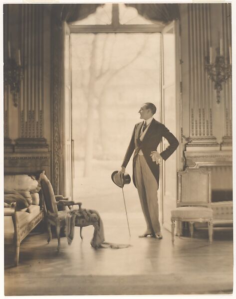 Etienne de Beaumont, Adolf de Meyer (American (born France), Paris 1868–1946 Los Angeles, California), Gelatin silver print 