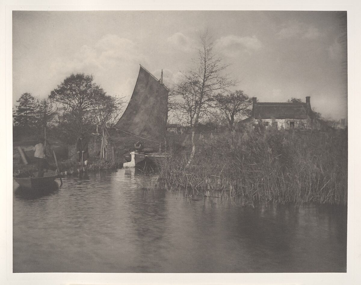 Life and Landscape on the Norfolk Broads, Peter Henry Emerson (British (born Cuba), 1856–1936), Platinum prints from glass negatives
