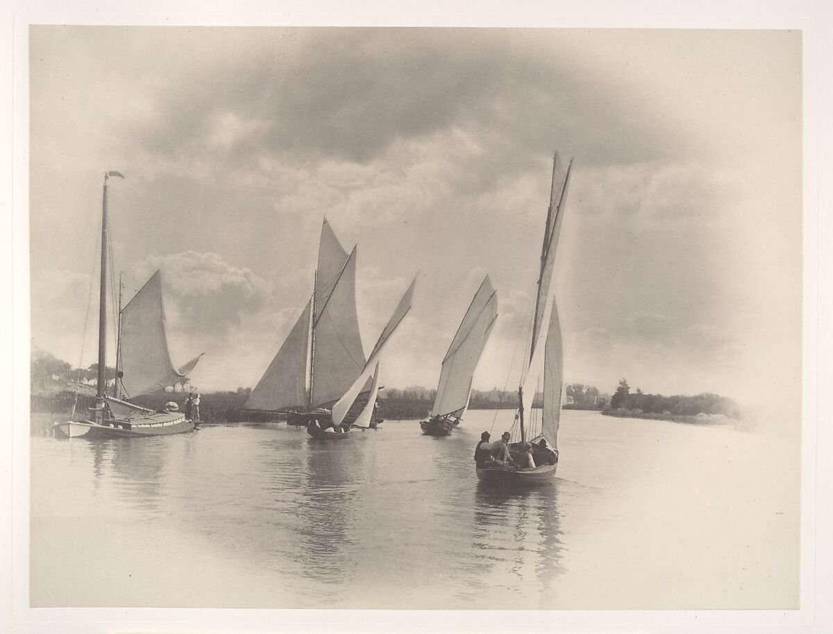 Life and Landscape on the Norfolk Broads, Peter Henry Emerson (British (born Cuba), 1856–1936), Platinum prints from glass negatives