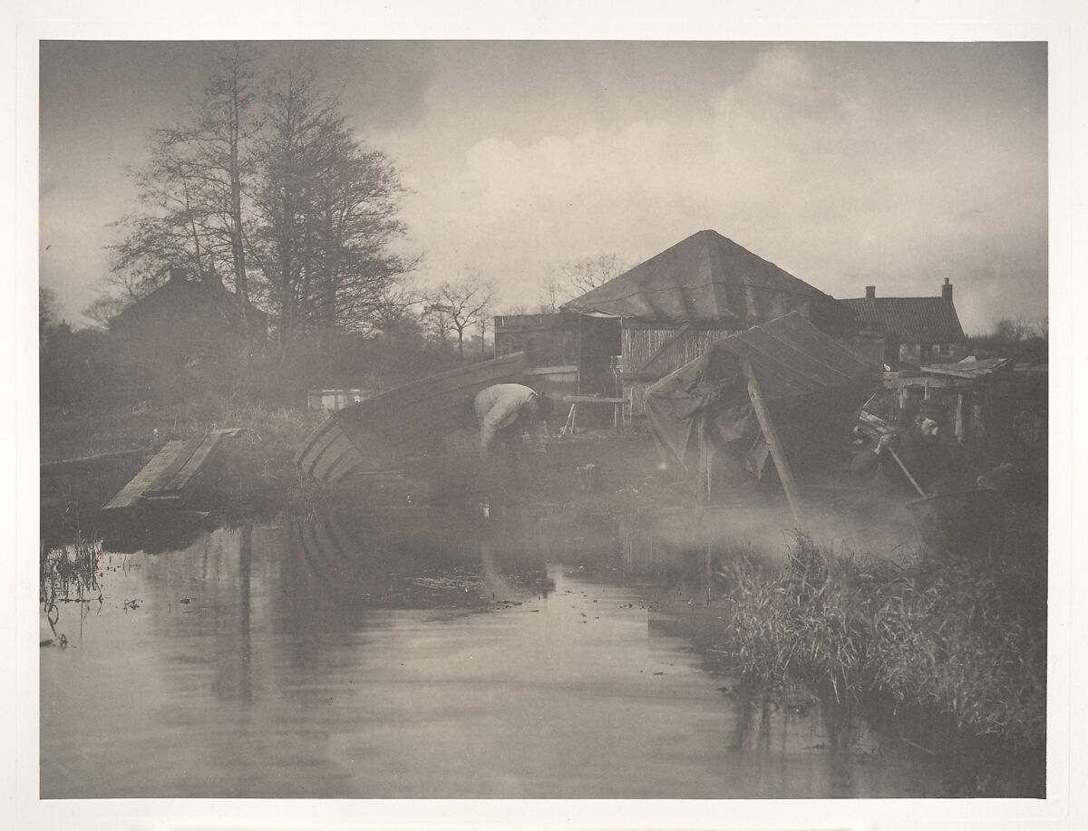 Life and Landscape on the Norfolk Broads, Peter Henry Emerson (British (born Cuba), 1856–1936), Platinum prints from glass negatives