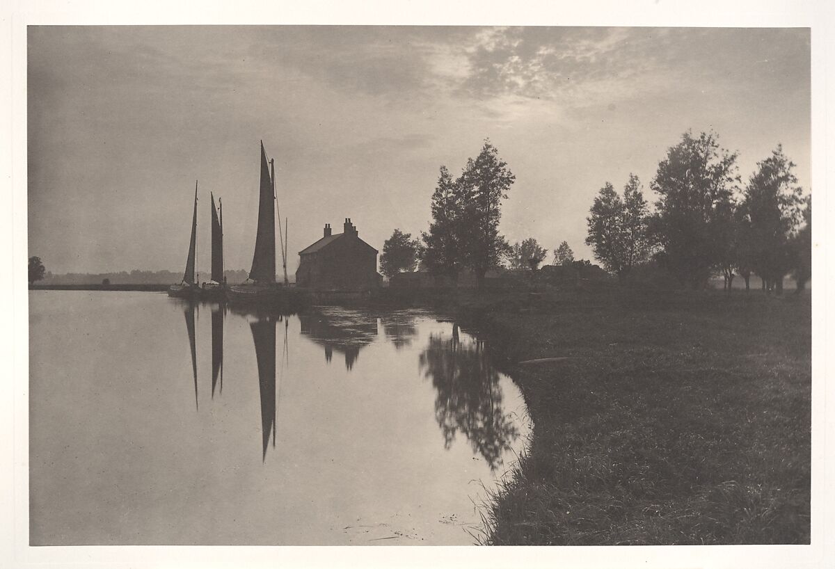 Life and Landscape on the Norfolk Broads, Peter Henry Emerson (British (born Cuba), 1856–1936), Platinum prints from glass negatives