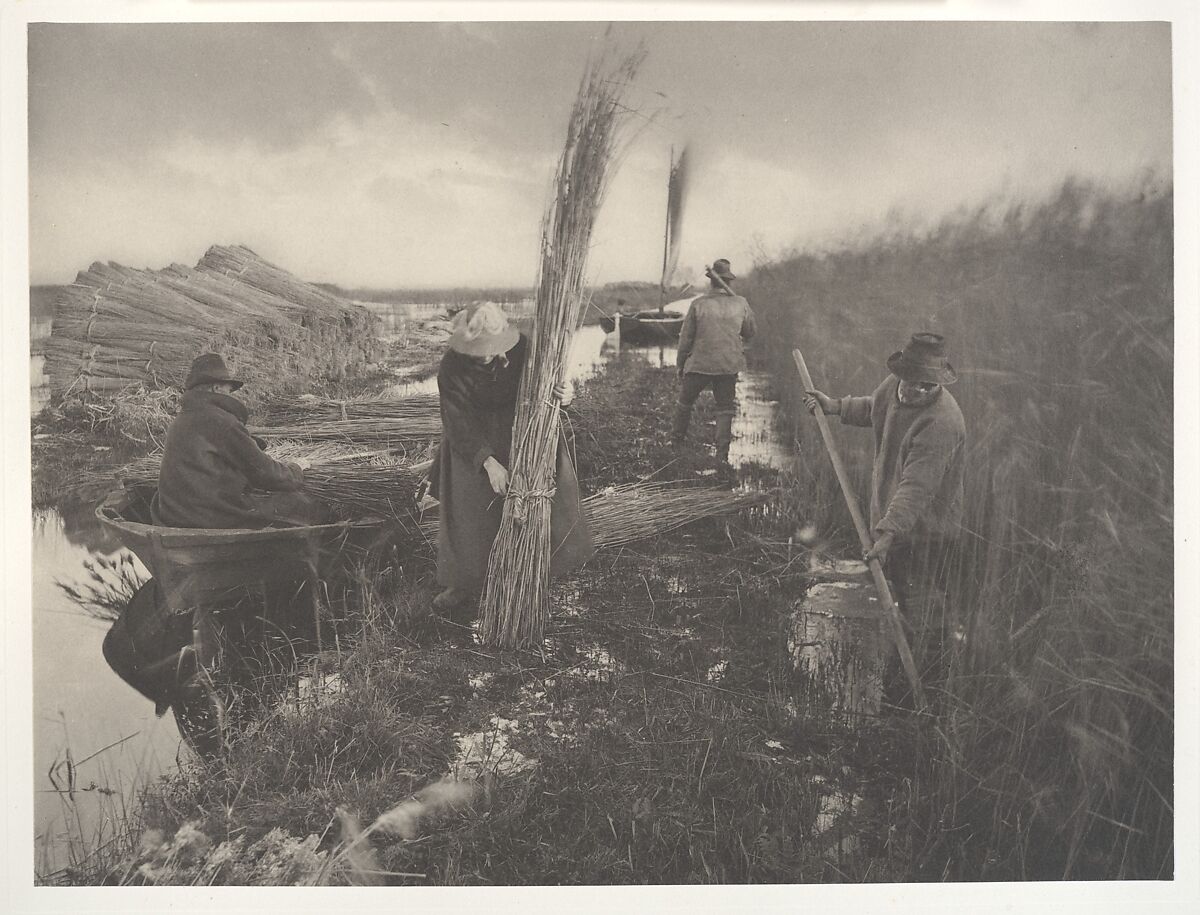 Life and Landscape on the Norfolk Broads, Peter Henry Emerson (British (born Cuba), 1856–1936), Platinum prints from glass negatives