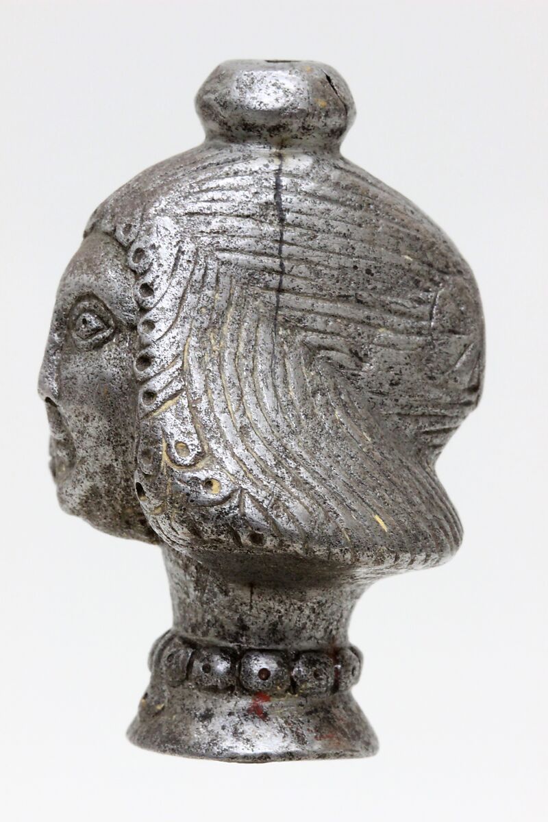 Sword Pommel, Steel, British