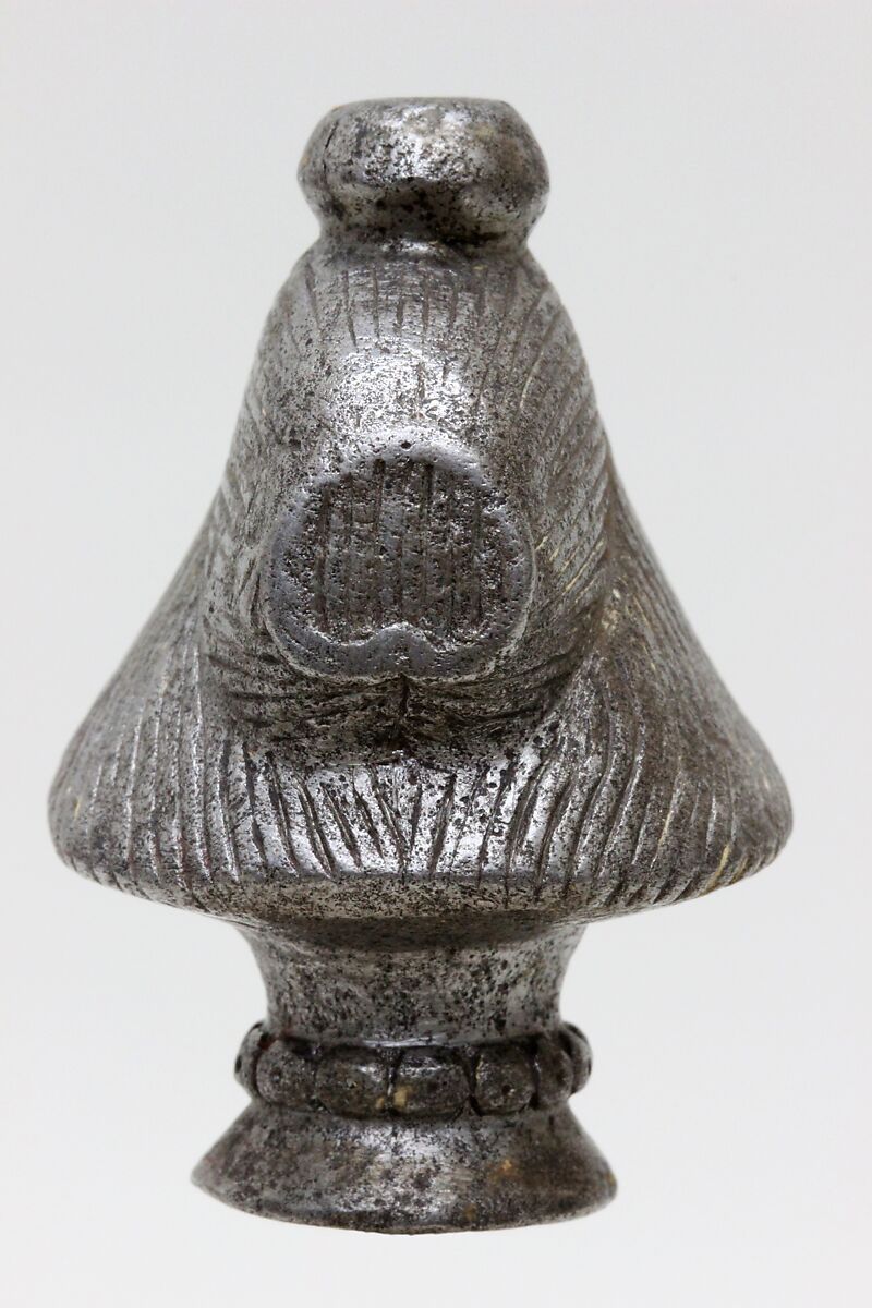 Sword Pommel, Steel, British