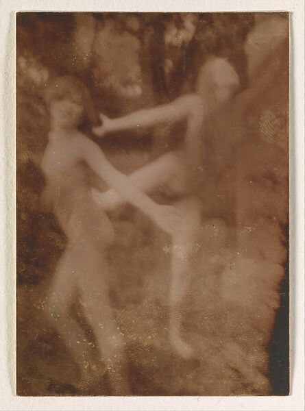 [Cavorting by the Pool at Garsington], Lady Ottoline Violet Anne Cavendish-Bentinck Morrell (British, 1873–1938), Gelatin silver print 