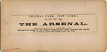 [29 Stereographic Views of the Arsenal, Exterior Views, Central Park, New York], Various, American, Albumen silver prints