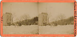 [7 Stereographic Views of Gate-Keeper's Huts and Entrances to Central Park, New York], Various, American, Albumen silver prints