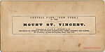 [44 Stereographic Views of Mount St. Vincent, Central Park, New York], Various, American, Albumen silver prints