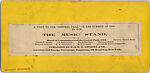 [11 Stereographic Views of Music Stand, Central Park, New York], Various, American, Albumen silver prints