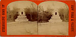 [4 Stereographic Views of Reservoir Buildings, Central Park, New York], Various, American, Albumen silver prints