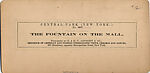 [68 Stereographic Views of Bethesda Fountain: Distant Views, Central Park, New York], Various, American, Albumen silver prints