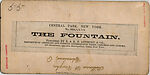 [68 Stereographic Views of Bethesda Fountain: Distant Views, Central Park, New York], Various, American, Albumen silver prints