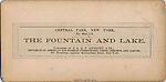 [68 Stereographic Views of Bethesda Fountain: Distant Views, Central Park, New York], Various, American, Albumen silver prints