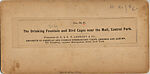 [65 Stereographic Views of Various Fountains, Central Park, New York], Various, American, Albumen silver prints