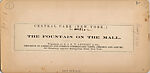 [65 Stereographic Views of Various Fountains, Central Park, New York], Various, American, Albumen silver prints