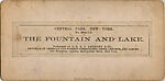[65 Stereographic Views of Various Fountains, Central Park, New York], Various, American, Albumen silver prints
