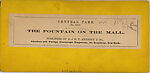[65 Stereographic Views of Various Fountains, Central Park, New York], Various, American, Albumen silver prints