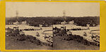 [46 Stereographic Views of Boat Landings and Boat Houses Near Bethesda Fountain, Central Park, New York], Various, American, Albumen silver prints