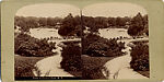 [46 Stereographic Views of Boat Landings and Boat Houses Near Bethesda Fountain, Central Park, New York], Various, American, Albumen silver prints