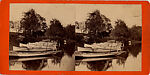 [46 Stereographic Views of Boat Landings and Boat Houses Near Bethesda Fountain, Central Park, New York], Various, American, Albumen silver prints