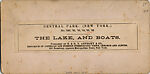 [46 Stereographic Views of Boat Landings and Boat Houses Near Bethesda Fountain, Central Park, New York], Various, American, Albumen silver prints