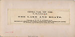 [46 Stereographic Views of Boat Landings and Boat Houses Near Bethesda Fountain, Central Park, New York], Various, American, Albumen silver prints