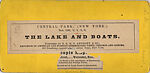 [46 Stereographic Views of Boat Landings and Boat Houses Near Bethesda Fountain, Central Park, New York], Various, American, Albumen silver prints