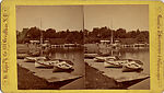 [46 Stereographic Views of Boat Landings and Boat Houses Near Bethesda Fountain, Central Park, New York], Various, American, Albumen silver prints