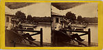 [46 Stereographic Views of Boat Landings and Boat Houses Near Bethesda Fountain, Central Park, New York], Various, American, Albumen silver prints