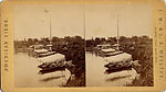 [46 Stereographic Views of Boat Landings and Boat Houses Near Bethesda Fountain, Central Park, New York], Various, American, Albumen silver prints