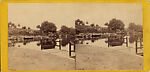 [46 Stereographic Views of Boat Landings and Boat Houses Near Bethesda Fountain, Central Park, New York], Various, American, Albumen silver prints