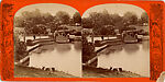 [46 Stereographic Views of Boat Landings and Boat Houses Near Bethesda Fountain, Central Park, New York], Various, American, Albumen silver prints