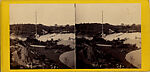 [46 Stereographic Views of Boat Landings and Boat Houses Near Bethesda Fountain, Central Park, New York], Various, American, Albumen silver prints