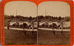 [46 Stereographic Views of Boat Landings and Boat Houses Near Bethesda Fountain, Central Park, New York], Various, American, Albumen silver prints