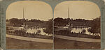 [46 Stereographic Views of Boat Landings and Boat Houses Near Bethesda Fountain, Central Park, New York], Various, American, Albumen silver prints