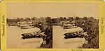 [46 Stereographic Views of Boat Landings and Boat Houses Near Bethesda Fountain, Central Park, New York], Various, American, Albumen silver prints
