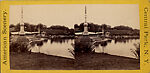 [46 Stereographic Views of Boat Landings and Boat Houses Near Bethesda Fountain, Central Park, New York], Various, American, Albumen silver prints