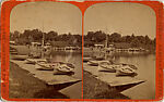 [46 Stereographic Views of Boat Landings and Boat Houses Near Bethesda Fountain, Central Park, New York], Various, American, Albumen silver prints