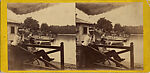 [46 Stereographic Views of Boat Landings and Boat Houses Near Bethesda Fountain, Central Park, New York], Various, American, Albumen silver prints
