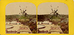 [15 Stereographic Views of Terrace Flower Vases, Central Park, New York], Various, American, Albumen silver prints