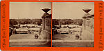 [15 Stereographic Views of Terrace Flower Vases, Central Park, New York], Various, American, Albumen silver prints