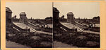 [80 Stereographic Views of Terrace Stonework:  Close-Up Sections and Distant Views, Central Park, New York], Various, American, Albumen silver prints