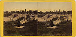 [107  Stereographic Views of Terrace:  Distant Views, Central Park, New York], Various, American, Albumen silver prints