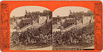 [107  Stereographic Views of Terrace:  Distant Views, Central Park, New York], Various, American, Albumen silver prints