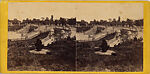 [107  Stereographic Views of Terrace:  Distant Views, Central Park, New York], Various, American, Albumen silver prints