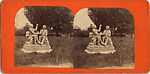 [29 Stereographic View of Auld Lang Syne Statue, Central Park, New York], Various, American, Albumen silver prints